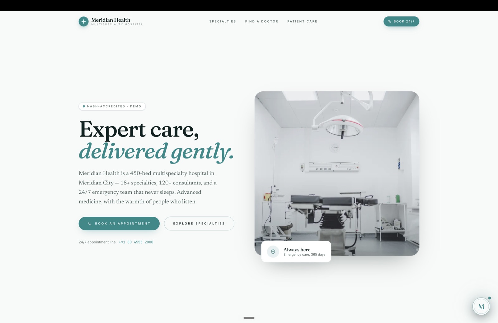 Meridian Health — Multispecialty hospital